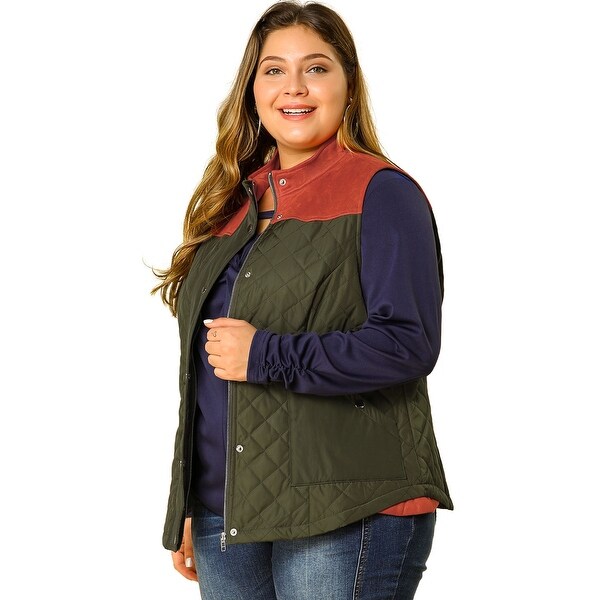 plus size quilted vests