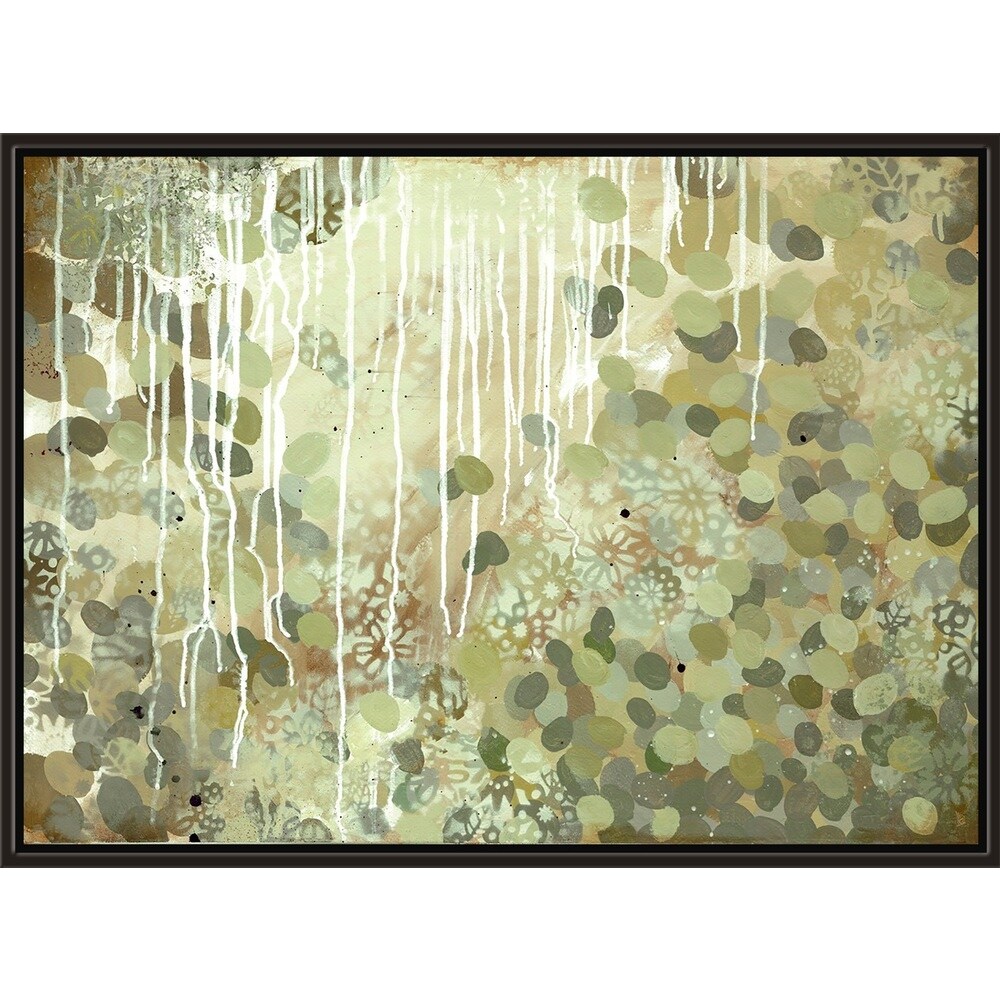 Shop 50 X 36 Sage Green And White Rectangular Framed Wall Art