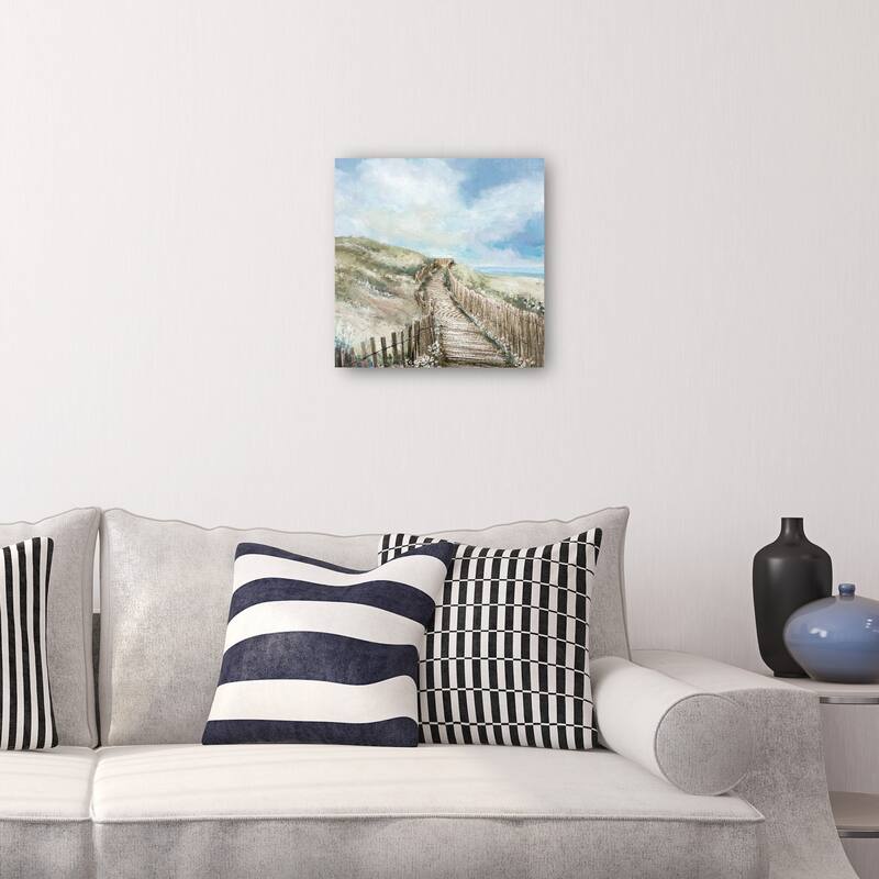 Seaside Walk By Studio Arts Canvas Art Print