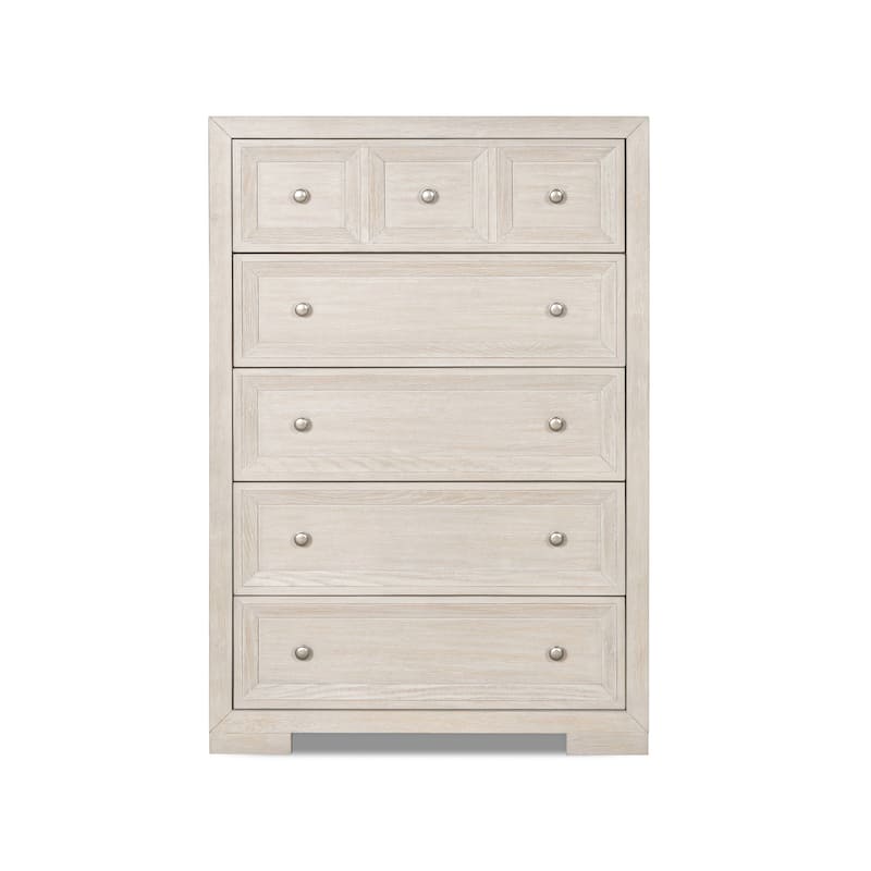 Furniture of America Durem II Modern 3-Piece Solid Wood Panel Bedroom Set with 3-Drawer Nightstand and Chest