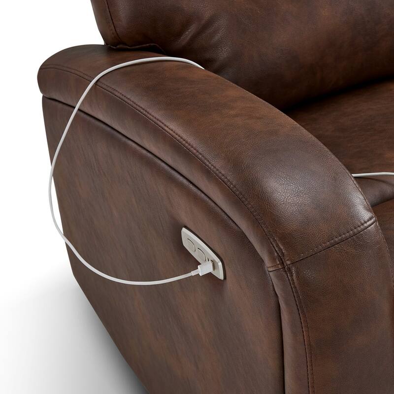 Zero Wall Recliner Loveseat with USB & Type-C Dual Ports, for Small Space, Living Room