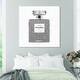 preview thumbnail 6 of 13, Oliver Gal 'Silver Classic Number 5' Fashion and Glam Wall Art Canvas Print - Gray, White 40 x 40