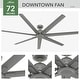 preview thumbnail 22 of 26, Hunter 72" Downtown Windmill Outdoor Ceiling Fan & Wall Control - Damp Rated - Industrial, Modern - ENERGY STAR!