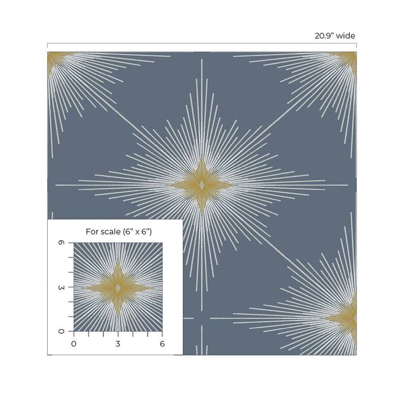 Seabrook Designs North Star Non-Woven Unpasted Wallpaper