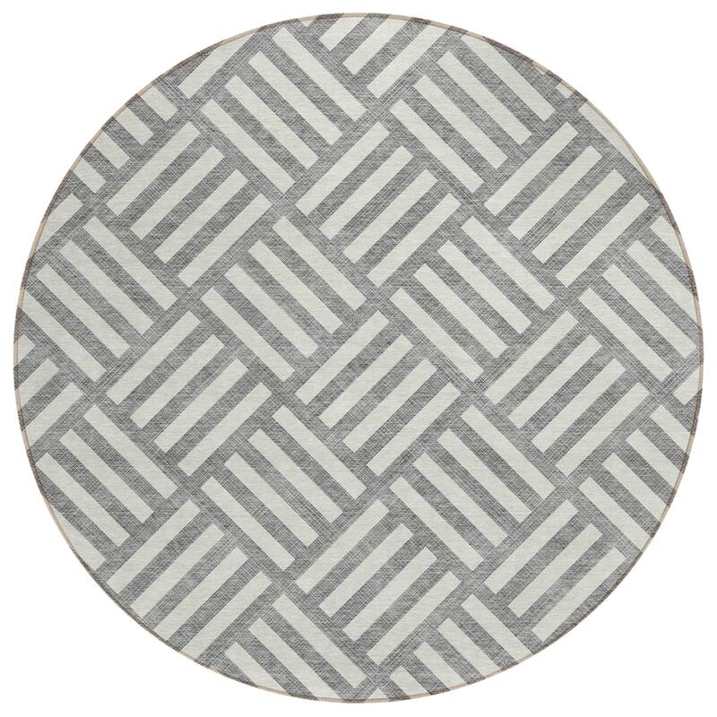 Machine Washable Indoor/ Outdoor Chantille Contemporary Geo Rug