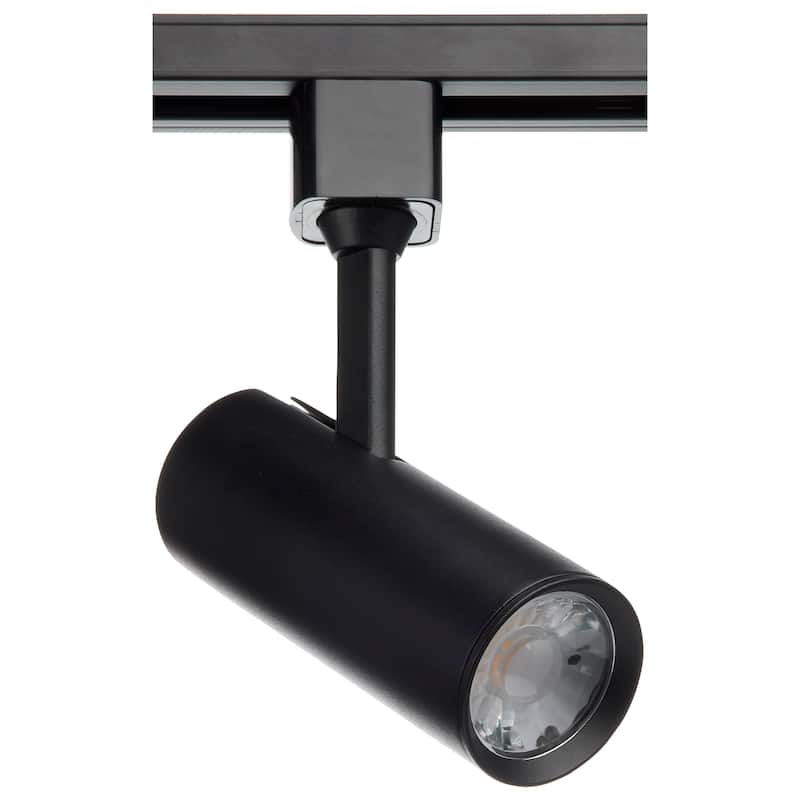 10 Watt LED Commercial Track Head Black Cylinder 36 Degree Beam Angle
