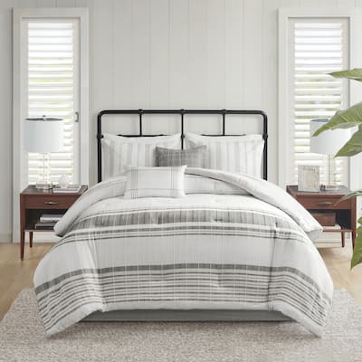 Harbor House Morgan 6 Piece Cotton Jacquard Oversized Comforter Set