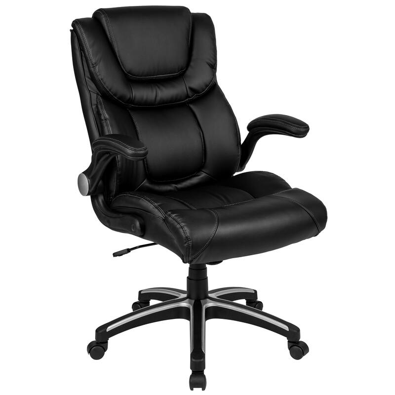 High Back LeatherSoft Executive Swivel Chair with Double Layered Headrest