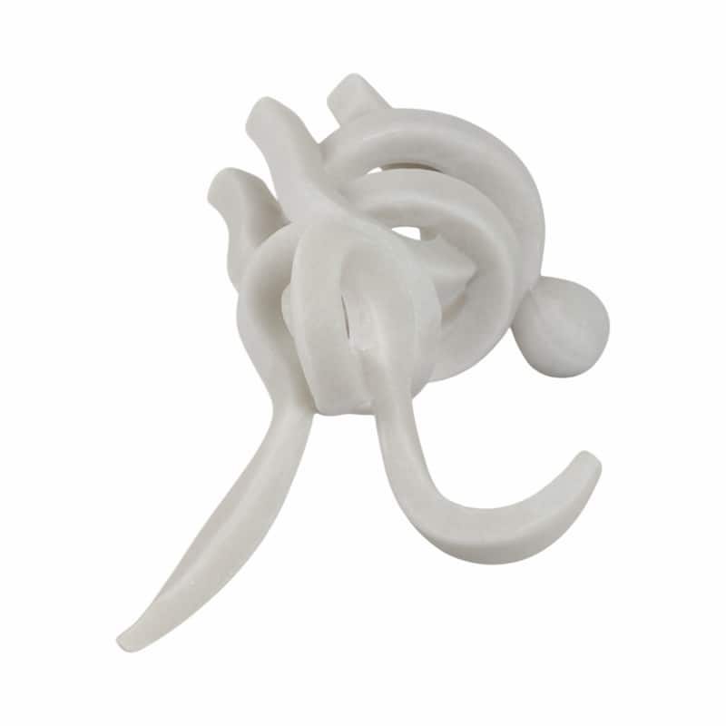 Resin Bunny Sculpture Modern Decorative Figurine Accent - 16" White - 10" x 8" x 16"