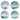 Certified International Shorebirds 6" Canape/Luncheon Plates, Set of 4 - 6" x 6" x 0.75