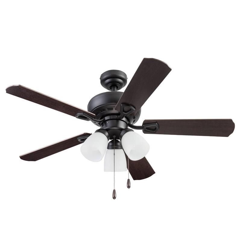 44" Prominence Home Miller Park Indoor Ceiling Fan, Espresso Bronze - 44