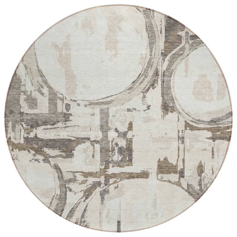 HomeRoots Geometric Transitional Rectangle Outdoor Rug
