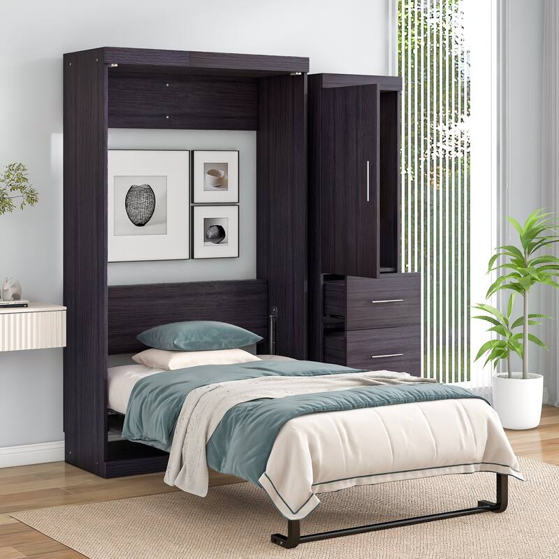 Murphy Storage Bed with Wardrobe and Drawers
