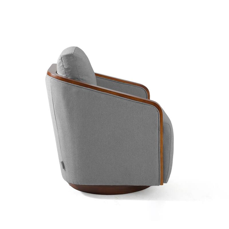 Modern Upholstered Swivel Accent Chair Set of 2