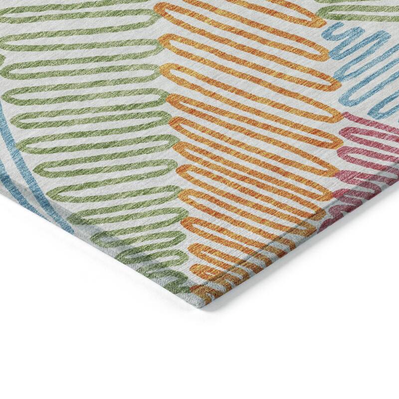 HomeRoots Floral Transitional Rectangle Outdoor Rug