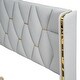 preview thumbnail 23 of 49, Full Size PU Upholstered Platform Bed with Modern Wooden Slat Support