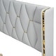 preview thumbnail 23 of 26, Queen Platform Bed with PU Leather Upholstery and Soft Headboard