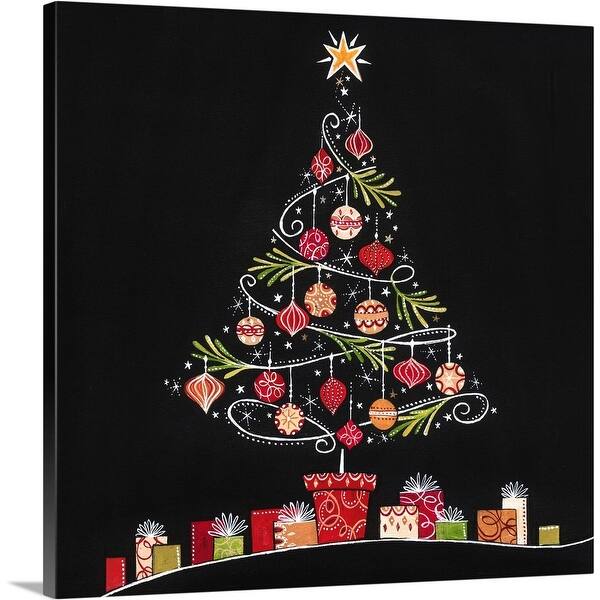 Shop Christmas Tree Canvas Wall Art Overstock 25735444