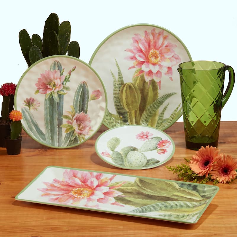 Certified International Desert Beauty 12-Piece Melamine Dinnerware Set, Service for 4
