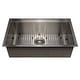 preview thumbnail 6 of 25, ZLINE Garmisch Undermount Single Bowl Scratch Resistant Stainless Steel Kitchen Sink with Bottom Grid and Accessories