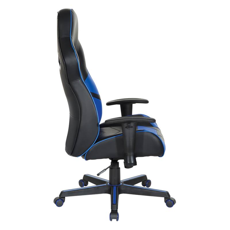 Vapor Gaming Chair in Faux Leather with Color Accents