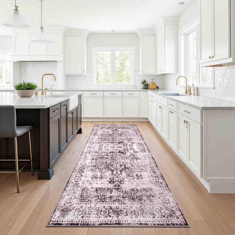 Delara Machine Washable Area Rug, Soft & Durable, Non-Slip Backing, Eco- Friendly GRS certified.