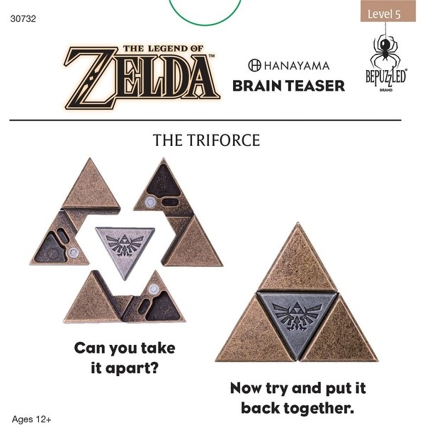 Nintendo Legend of Zelda Triforce Hanayama Brain Teaser - Bed Bath