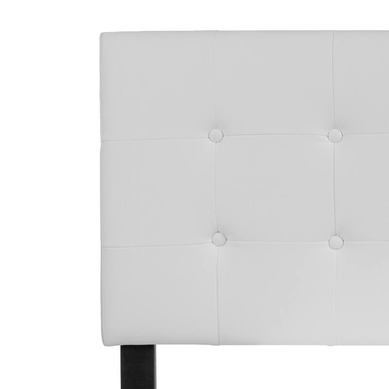 Button Tufted Upholstered Headboard