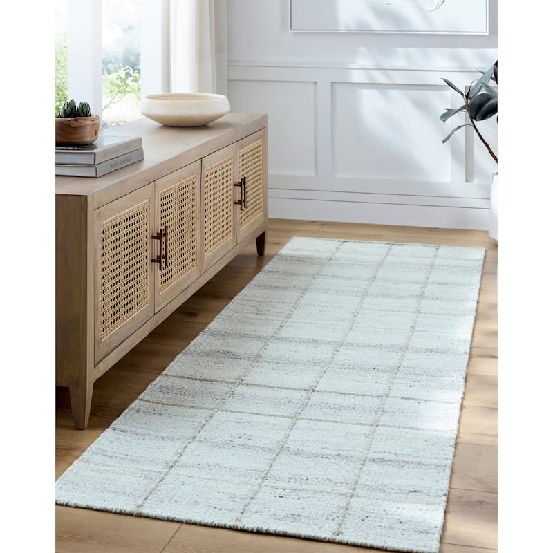 Livabliss Transitional Mardin Checkered Area Rug - 5' x 7'6" - Gray/Tan