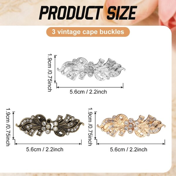 Vintage Cloak Clasps, Sweater Clips Women Collar Clip for Women