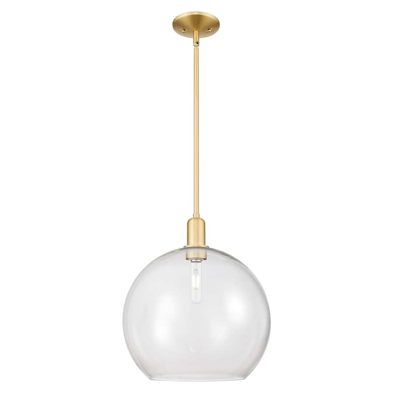 Innovations Lighting Endless Possibilities Arcadia - Athens - 1 Light 14" Stem Hung Mini Pendant - Clear/Satin Gold