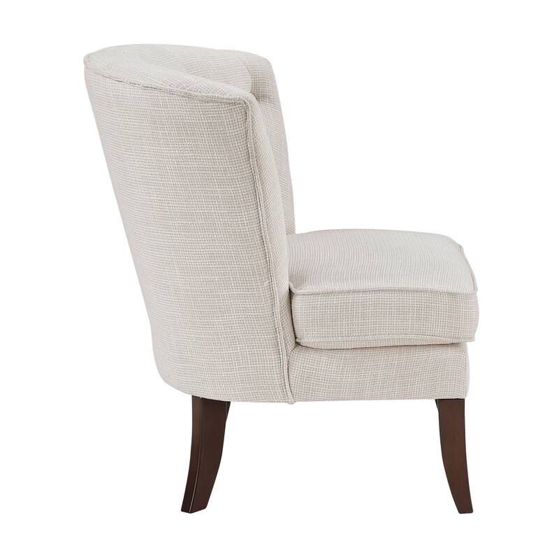Astor 26" Textured Accent Chair - Button-tufted Chair Back