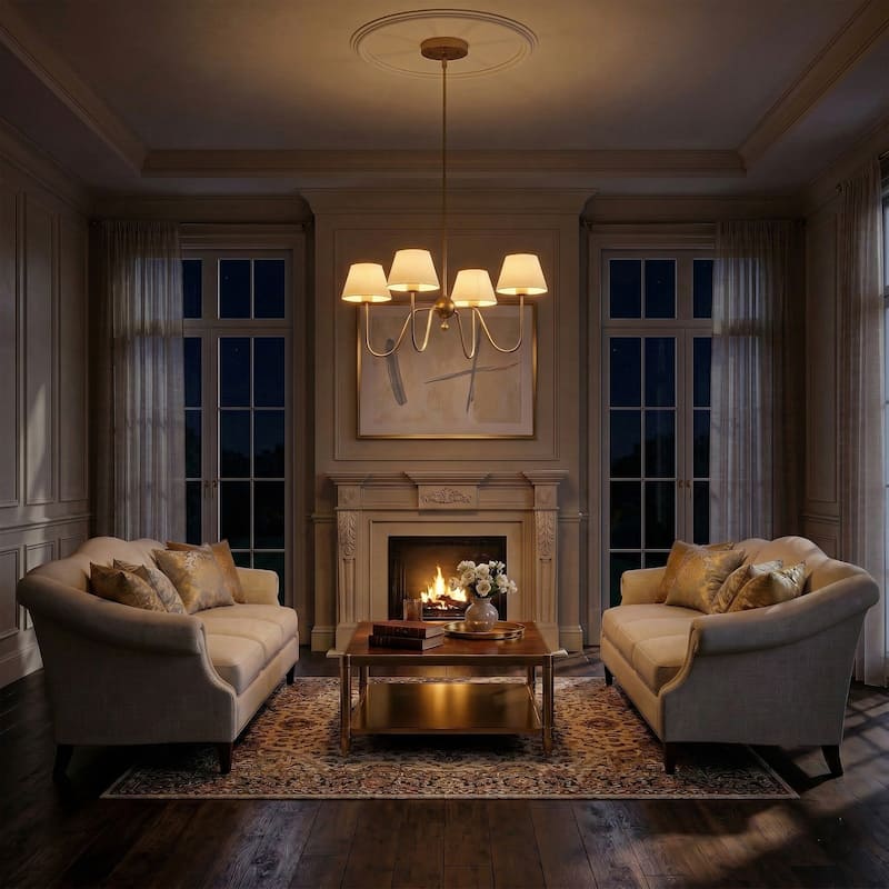 Acroma 4 - Light Dimmable Traditional Chandelier