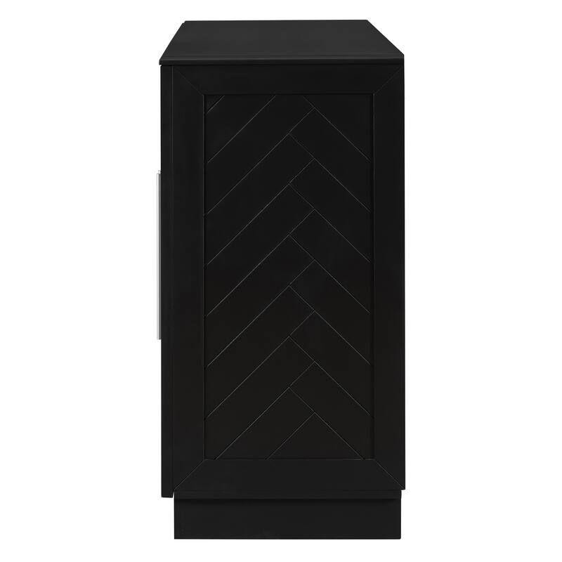 Rectangular Sideboard with 4 doors and metal handles