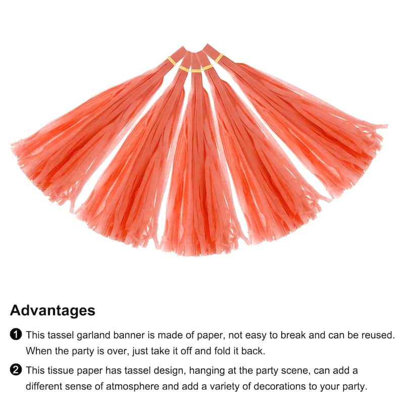 25Pcs Tassel Garland Banner with Rope