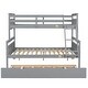 preview thumbnail 17 of 18, Twin over Full Bunk Bed with Ladder, Twin Size Trundle, Safety Guardrail