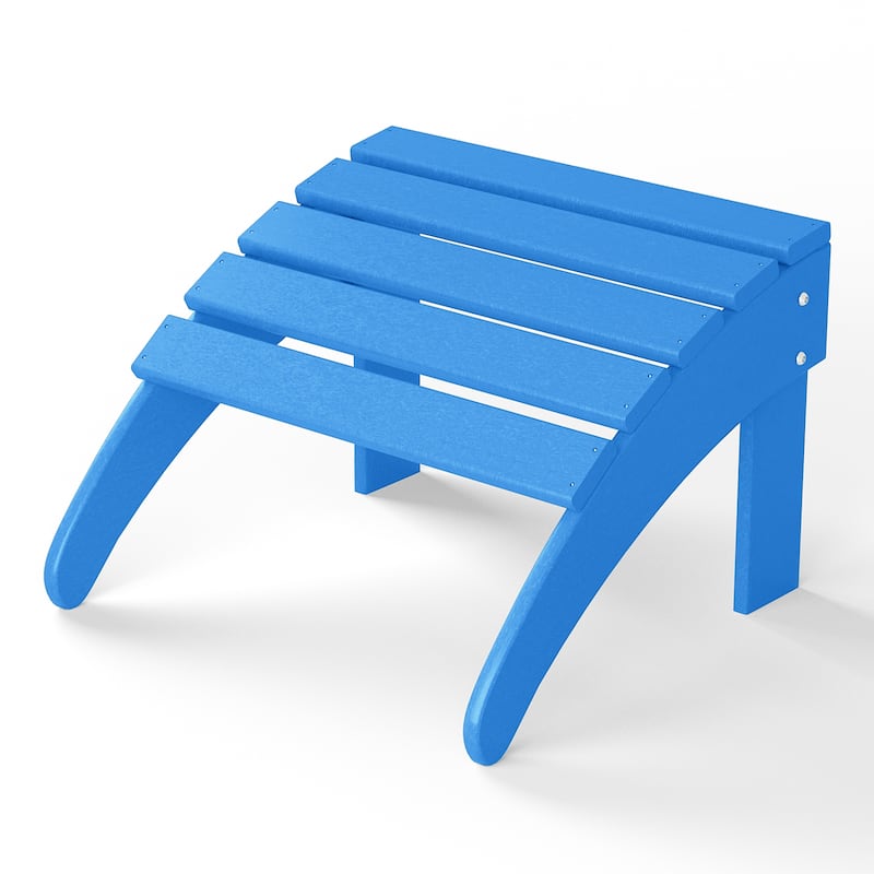 Polytrends Laguna Hdpe All Weather Outdoor Patio Foldable Ottoman
