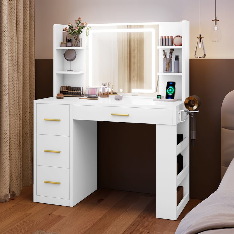 Moasis Makeup Vanity with LED Mirror