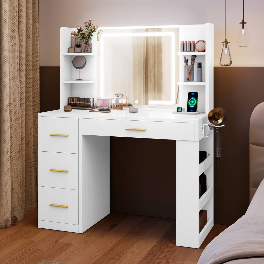 Moasis Makeup Vanity with LED Mirror