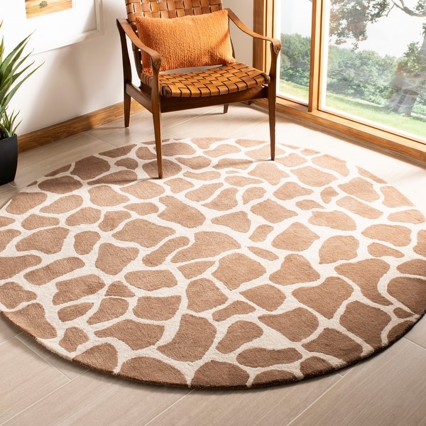 Safavieh Handmade Soho Tirtsah Giraffe N Z Wool Rug On Sale Overstock 6852536