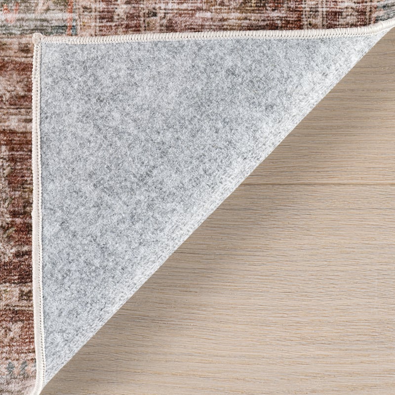 Nuloom Meyden Bordered Traditional Washable Area Rug