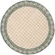 preview thumbnail 139 of 141, SAFAVIEH Handmade Total Performance Jamilah Oriental Trellis Rug 6' Round - Ivory/Blue - Round