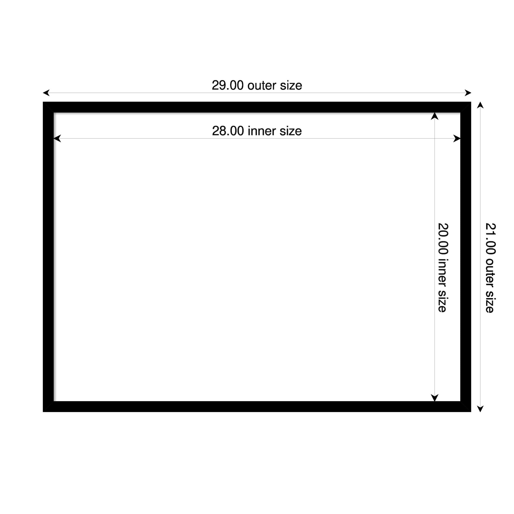 Amanti Art Black Gallery Deep Framed Dry Erase Magnetic Board