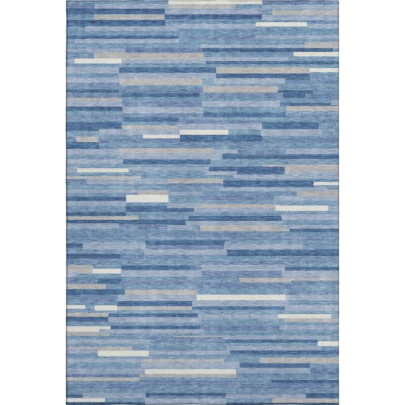 Premium Washable Super Soft Geo Stripes Mayfield Rug