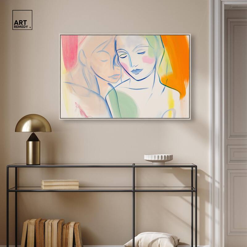 Brushstroke Bond Canvas by Art Remedy