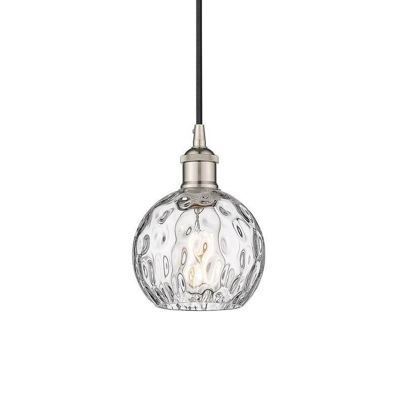 Innovations Lighting 616-1P-9-6 Athens Pendant Athens 6" Wide Mini - Polished Nickel / Clear Water Glass