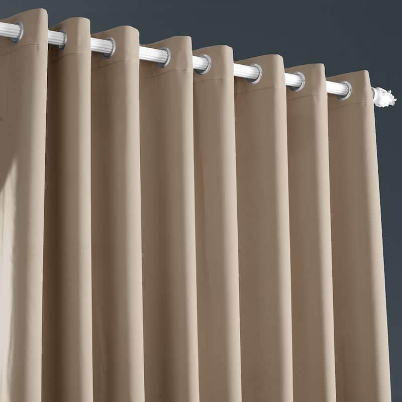 Exclusive Fabrics Extra Wide Room Darkening Grommet Curtain 120 Inch (1 Panel)