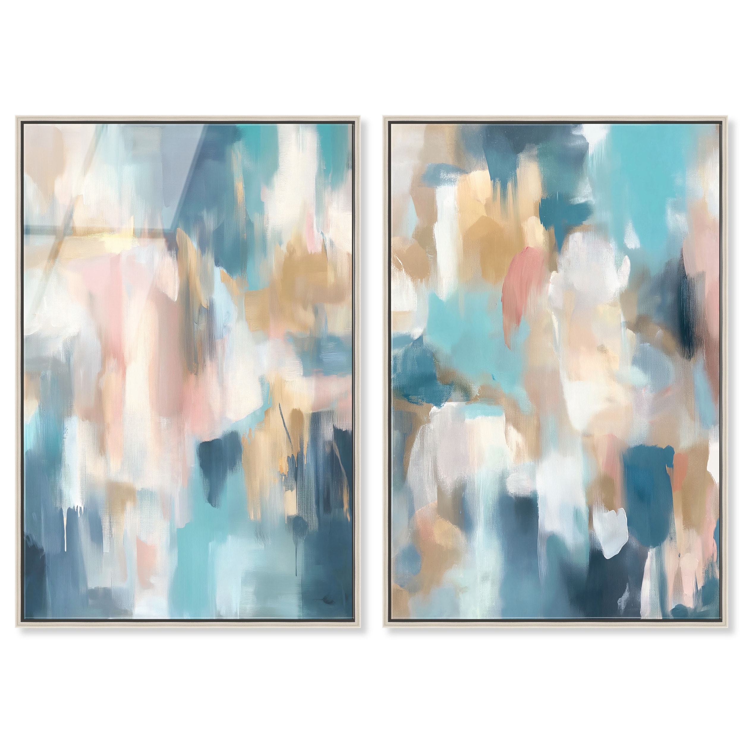 Peaceful Hues Duo Boho Wall Decor Set Acrylic Print by Art Remedy