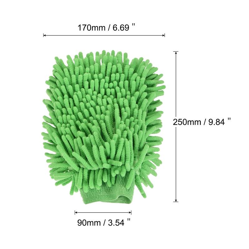 Microfiber Soft Chenille Wash Mitten Dusting Gloves for Cleaning