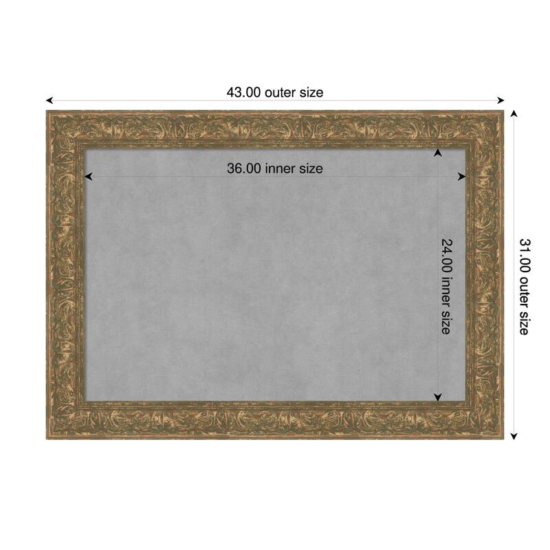 Amanti Art Luxe Black Framed - 43 x 31 in - Luxe Bronze Gold
